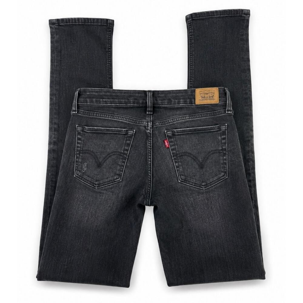 Levi's 545 Low Skinny Black Denim Jeans | Womens Size 8 Stretch Denim
